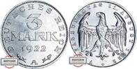 WEIMARER REPUBLIK 3 Mark J 303 - Kursmünze -