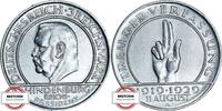 WEIMARER REPUBLIK 3 Reichsmark J 340 - Schwurhand -