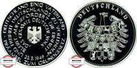 BRD Medaille - Präambel zum Grundgesetz - versilbert, gekapselt -