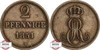 HANNOVER 2 Pfennig AKS 124 - Kursmünze aus dem Königreich Hannover -