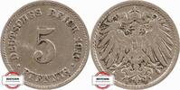 KAISERREICH 5 Pfennig J 12 - Kursmünze aus dem Kaiserreich -