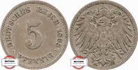 KAISERREICH 5 Pfennig J 12 - Kursmünze aus dem Kaiserreich -