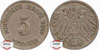 KAISERREICH 5 Pfennig J 12 - Kursmünze aus dem Kaiserreich -