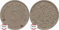 KAISERREICH 5 Pfennig J 12 - Kursmünze aus dem Kaiserreich -