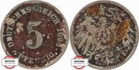 KAISERREICH 5 Pfennig J 12 - Kursmünze aus dem Kaiserreich -
