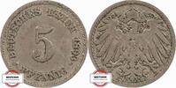 KAISERREICH 5 Pfennig J 12 - Kursmünze aus dem Kaiserreich -