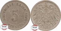KAISERREICH 5 Pfennig J 12 - Kursmünze aus dem Kaiserreich -