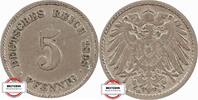 KAISERREICH 5 Pfennig J 12 - Kursmünze aus dem Kaiserreich -
