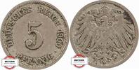 KAISERREICH 5 Pfennig J 12 - Kursmünze aus dem Kaiserreich -