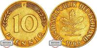 BRD 10 Pfennig 1966 F J 383-Kursmünze SUP+