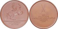 DDR Medaille aus Meissen - der Goldene Reiter -