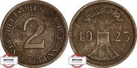 WEIMARER REPUBLIK 2 Rentenpfennig J 307 - diese Münzen wurden nur 1923 und 1924 geprägt -