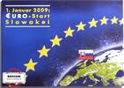 SLOWAKEI 3,88 € + 18,81 Kronen KMS 2011 + Kronenwährung zum EURO-Start in einem Folder -