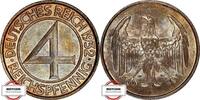 WEIMARER REPUBLIK 4 Pfennig J 315 - Münze wurde nur 1932 geprägt -