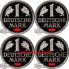 BRD 1 DM J 385 - Kursmünze - kompletter Satz -