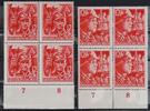 Dritte Reich 8x 12+38 Pfennig Parteiformation SA und SS - Viererbogen -