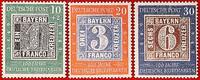 BUND 10+2-20-30 Pfennig Michel 113-115 - 100 Jahre deutsche Briefmarken -