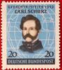 BUND 20 Pfennig Michel 155 - 100. Jahrestag der Landung von Carl Schurz in Amerika -