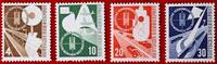 BUND 4/10/20/30 Pfennig Michel 167-170 - Deutsche Verkehrsausstellung, Muenchen -