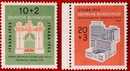 BUND 10+2/20+3 Pfennig Michel 171-172 - Internationale Briefmarkenausstellung -