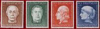 BUND 7+3/10+5/20+10/40+10 Pfennig Michel 200-203 - Wohlfahrt: Helfer der Menschheit -
