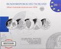 BRD 5 X 10 € 10 € Gedenkmünzenset 5 X 10 € in der OVP -
