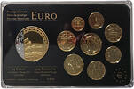 ITALIEN 3,88 € + Medaille KMS 2002-2006 - Prestige-Coinset vergoldet Rhodium in einem Hartplastik-Blister -
