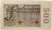 WEIMAR 500 Millionen Mark WEIMAR 500 Millionen Mark 1923 KN 055274 -