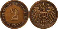 DEUTSCHLAND 2 Pfennig J 11 - Kursmünze aus dem Kaiserreich -