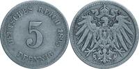 DEUTSCHLAND 5 Pfennig J 12 - Kursmünze aus dem Kaiserreich -