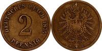 KAISERREICH 2 Pfennig J 2 - Kursmünze aus dem Kaiserreich -