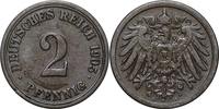DEUTSCHLAND 2 Pfennig J 11 - Kursmünze aus dem Kaiserreich -