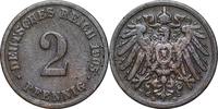 DEUTSCHLAND 2 Pfennig J 11 - Kursmünze aus dem Kaiserreich -
