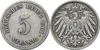 DEUTSCHLAND 5 Pfennig J 12 - Kursmünze aus dem Kaiserreich -