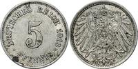 DEUTSCHLAND 5 Pfennig J 12 - Kursmünze aus dem Kaiserreich -