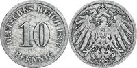 DEUTSCHLAND 10 Pfennig J 13 - Kursmünze aus dem Kaiserreich -