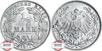 KAISERREICH 1/2 Mark J 16 - Kursmünze aus dem Kaiserreich -