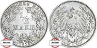 KAISERREICH 1/2 Mark J 16 - Kursmünze aus dem Kaiserreich -