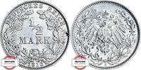 KAISERREICH 1/2 Mark J 16 - Kursmünze aus dem Kaiserreich -