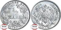 KAISERREICH 1/2 Mark J 16 - Kursmünze aus dem Kaiserreich -