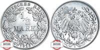 KAISERREICH 1/2 Mark J 16 - Kursmünze aus dem Kaiserreich -