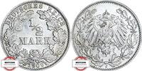 KAISERREICH 1/2 Mark J 16 - Kursmünze aus dem Kaiserreich -