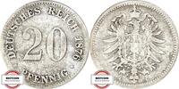 KAISERREICH 20 Pfennig J 5 - Kursmünze aus dem Kaiserreich -