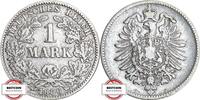 KAISERREICH 1 Mark J 9 - Kursmünze aus dem Kaiserreich -