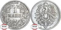 KAISERREICH 1 Mark J 9 - Kursmünze aus dem Kaiserreich -