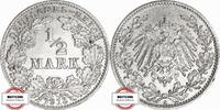 KAISERREICH 1/2 Mark J 16 - Kursmünze aus dem Kaiserreich -