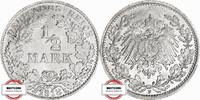 KAISERREICH 1/2 Mark J 16 - Kursmünze aus dem Kaiserreich -