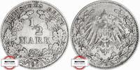 KAISERREICH 1/2 Mark J 16 - Kursmünze aus dem Kaiserreich -