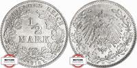 KAISERREICH 1/2 Mark J 16 - Kursmünze aus dem Kaiserreich -