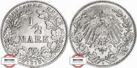 KAISERREICH 1/2 Mark J 16 - Kursmünze aus dem Kaiserreich -
